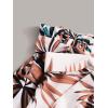 imageFloerns Womens Tie Bow Floral Print Summer Beach Elastic ShortsWhite