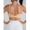 imageFloerns Womens Seamless Deep V Bras Invisibles No Show Wireless Comfortable BraApricot