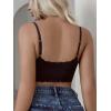 imageFloerns Womens Seamless Deep V Bras Invisibles No Show Wireless Comfortable BraBlack Scallop
