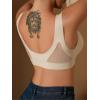 imageFloerns Womens Seamless Deep V Bras Invisibles No Show Wireless Comfortable BraLight Beige