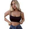 imageFloerns Womens Seamless Deep V Bras Invisibles No Show Wireless Comfortable BraBlack Scallop