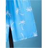 imageFloerns Boys Boho Sleeveless Tank Top Tropical Print Shorts Set 2 Piece OutfitBlue and White