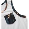 imageFloerns Boys Boho Sleeveless Tank Top Tropical Print Shorts Set 2 Piece OutfitWhite and Black