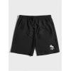 imageFloerns Mens Boho Tribal Print Drawstring Waist Summer Shorts with PocketBlack