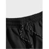 imageFloerns Mens Boho Tribal Print Drawstring Waist Summer Shorts with PocketBlack