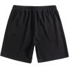 imageFloerns Mens Boho Tribal Print Drawstring Waist Summer Shorts with PocketBlack Ink Floral