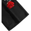 imageFloerns Mens Boho Tribal Print Drawstring Waist Summer Shorts with PocketBlack Ink Floral