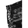 imageFloerns Mens Boho Tribal Print Drawstring Waist Summer Shorts with PocketBlack Ink Paisley