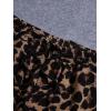 imageFloerns Mens Boho Tribal Print Drawstring Waist Summer Shorts with PocketBrown Leopard