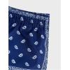 imageFloerns Mens Boho Tribal Print Drawstring Waist Summer Shorts with PocketDeep Blue Paisley