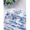 imageFloerns Womens Allover Print Lace Trim Bowknot Strapless Bandeau Ruched Crop Tube TopBlue and White