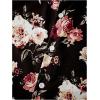 imageFloerns Mens Casual Tropical Print Button Down Short Sleeve Hawaiian ShirtBlack Ink