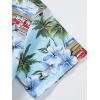 imageFloerns Mens Casual Tropical Print Button Down Short Sleeve Hawaiian ShirtOcean Blue Tropical