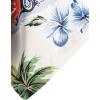 imageFloerns Mens Casual Tropical Print Button Down Short Sleeve Hawaiian ShirtWhite Car