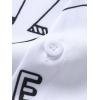 imageFloerns Mens Casual Tropical Print Button Down Short Sleeve Hawaiian ShirtWhite Graphic