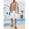 imageFloerns Mens Casual Tropical Print Button Down Short Sleeve Hawaiian ShirtYellow Multi