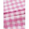 imageFloerns Womens Gingham Print tie Shoulder Sleeveless Ruffle Hem cami DressPink Plaid