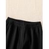 imageFloerns Girls 3 Piece Outfit Crop Tank Top Sweatpants Set with Sweatshirt JacketBlack and White