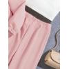 imageFloerns Girls 3 Piece Outfit Crop Tank Top Sweatpants Set with Sweatshirt JacketPink