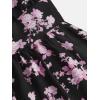 imageFloerns Girls Floral Print Sleeveless Ruched Ruffle Hem A Line Cami Short DressBlack