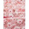 imageFloerns Girls Floral Print Sleeveless Ruched Ruffle Hem A Line Cami Short DressPink