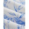 imageFloerns Girls Floral Print Sleeveless Ruched Ruffle Hem A Line Cami Short DressWhite Blue