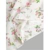 imageFloerns Girls Floral Print Sleeveless Ruched Ruffle Hem A Line Cami Short DressWhite Ivory