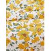 imageFloerns Girls Floral Print Sleeveless Ruched Ruffle Hem A Line Cami Short DressYellow White