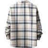 imageFloerns Mens Plaid Flannel Shirts Long Sleeve Regular Fit Button Down Causal ShirtsBeige Blue Multi