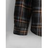 imageFloerns Mens Plaid Flannel Shirts Long Sleeve Regular Fit Button Down Causal ShirtsBlack Brown Multi