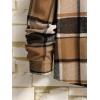 imageFloerns Mens Plaid Flannel Shirts Long Sleeve Regular Fit Button Down Causal ShirtsBrown Black Multi
