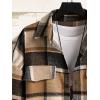 imageFloerns Mens Plaid Flannel Shirts Long Sleeve Regular Fit Button Down Causal ShirtsBrown Black Multi