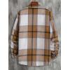 imageFloerns Mens Plaid Flannel Shirts Long Sleeve Regular Fit Button Down Causal ShirtsBrown Plaid