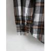 imageFloerns Mens Plaid Flannel Shirts Long Sleeve Regular Fit Button Down Causal ShirtsCream White Black