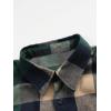 imageFloerns Mens Plaid Flannel Shirts Long Sleeve Regular Fit Button Down Causal ShirtsDark Green Beige