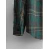 imageFloerns Mens Plaid Flannel Shirts Long Sleeve Regular Fit Button Down Causal ShirtsDark Green Plaid