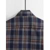 imageFloerns Mens Plaid Flannel Shirts Long Sleeve Regular Fit Button Down Causal ShirtsDeep Blue Multi