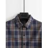 imageFloerns Mens Plaid Flannel Shirts Long Sleeve Regular Fit Button Down Causal ShirtsDeep Blue Multi