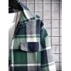 imageFloerns Mens Plaid Flannel Shirts Long Sleeve Regular Fit Button Down Causal ShirtsForest Green