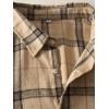 imageFloerns Mens Plaid Flannel Shirts Long Sleeve Regular Fit Button Down Causal ShirtsKhaki