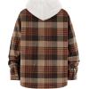 imageFloerns Mens Plaid Flannel Shirts Long Sleeve Regular Fit Button Down Causal ShirtsKhaki and Orange