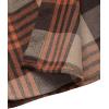 imageFloerns Mens Plaid Flannel Shirts Long Sleeve Regular Fit Button Down Causal ShirtsKhaki and Orange