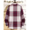 imageFloerns Mens Plaid Flannel Shirts Long Sleeve Regular Fit Button Down Causal ShirtsMaroon