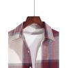 imageFloerns Mens Plaid Flannel Shirts Long Sleeve Regular Fit Button Down Causal ShirtsMaroon
