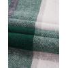 imageFloerns Mens Plaid Flannel Shirts Long Sleeve Regular Fit Button Down Causal ShirtsWhite Green Plaid