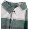 imageFloerns Mens Plaid Flannel Shirts Long Sleeve Regular Fit Button Down Causal ShirtsWhite Green Plaid