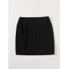 imageFloerns Womens Boho Floral Embroidered Casual Bodycon Short Mini SkirtBlack