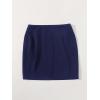 imageFloerns Womens Boho Floral Embroidered Casual Bodycon Short Mini SkirtNavy Blue