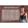 imageFloerns Womens PU Leather V Neck Solid Sleeveless Camisole Crop Tank TopBlack Crocodile Mesh