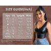imageFloerns Womens PU Leather V Neck Solid Sleeveless Camisole Crop Tank TopCrocodile Brown